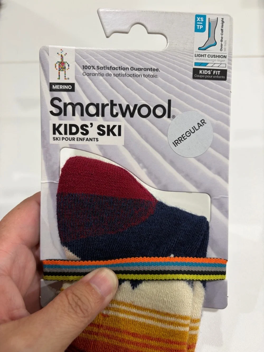 SmartWool Kids XS Light Cushion Ski Socks Over the Calf Blue Mountain NWT Snow